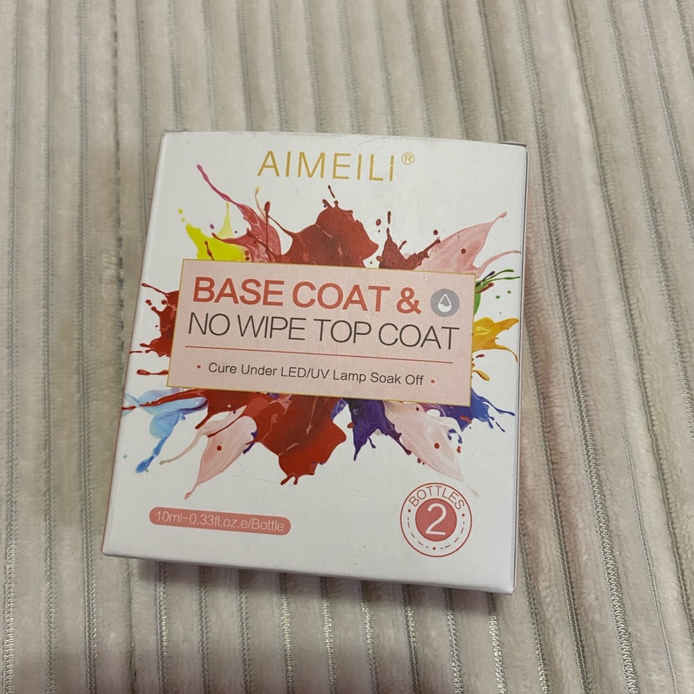 Aimeli Base Coat And No Wipe Top Coat